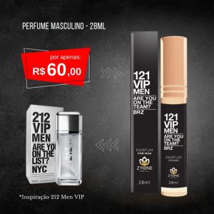 Perfume Masculino Zyone  121 Vip Men   28ml
