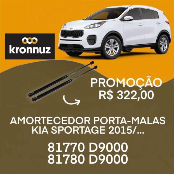 PAR AMORTECEDOR PORTA MALAS  KIA SPORTAGE  2015/...