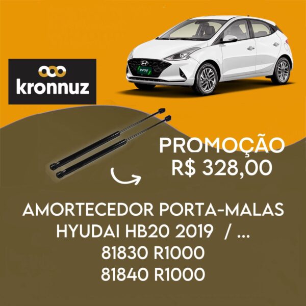 PAR AMORTECEDOR PORTA MALAS  HUNDAI HB20 2019/...