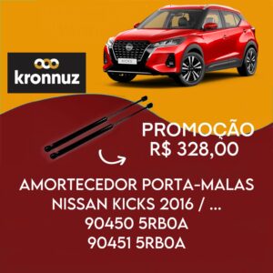 PAR AMORTECEDOR PORTA MALAS NISSAN KICKS  2016/...