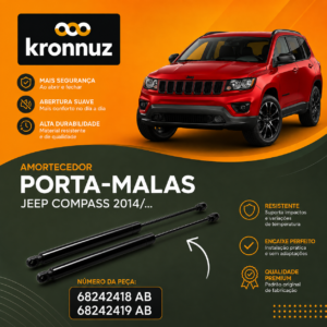 PAR AMORTECEDOR PORTA MALAS JEEP COMPASS   2014/...