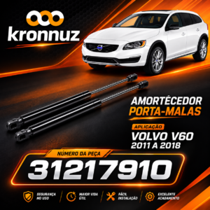 PAR  AMORTECEDOR PORTA MALAS VOLVO  V60 2011/2018